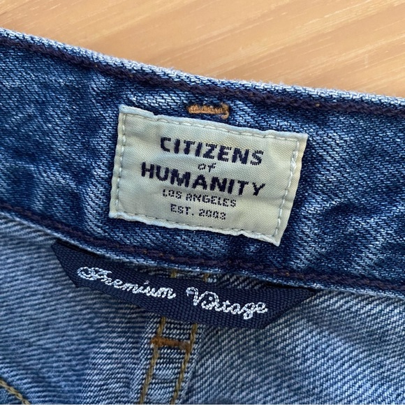 Citizens of humanity charlotte high rise straight jeans hold on indigo blue - Picture 12 of 16